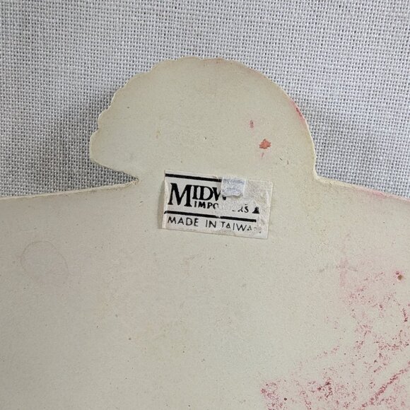 Midwest Imports Victorian Fan Christmas Ornaments Pink Roses Flowers Ivory Green - Picture 5 of 5